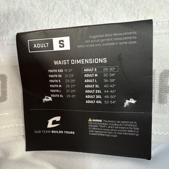 Champro Baseball Pant Open Bottom Triple Crown Series Adult S White Navy NWT - Picture 5 of 7